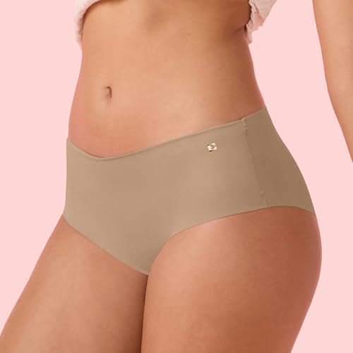 Image of Enamor Innovations Invisi, All Day Comfort, Mid Waist Hipster Panty for Women - No Visible Panty Lines, Sweat Wicking, Free Cut, Full Coverage - PH40