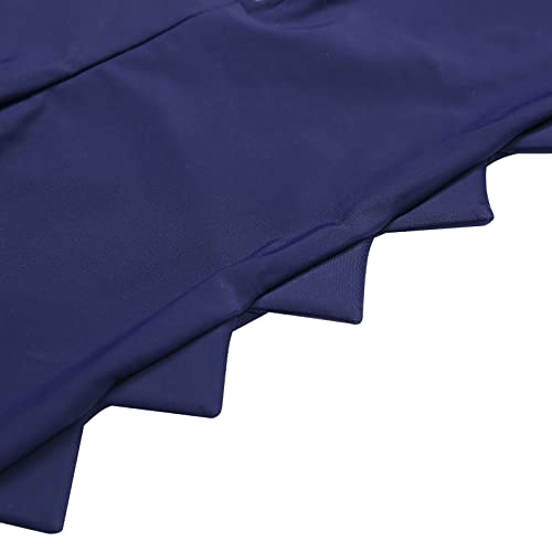 Lizens Boys' Swimwear One Pieces Toddler Rash Guard Short Sleeve Dinosaur Swimsuit (Blue, 6-7T) #TOP3