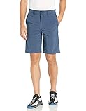 PGA TOUR Men's Flat Front Golf Short with Active Waistband, Deep Navy Heather, 44