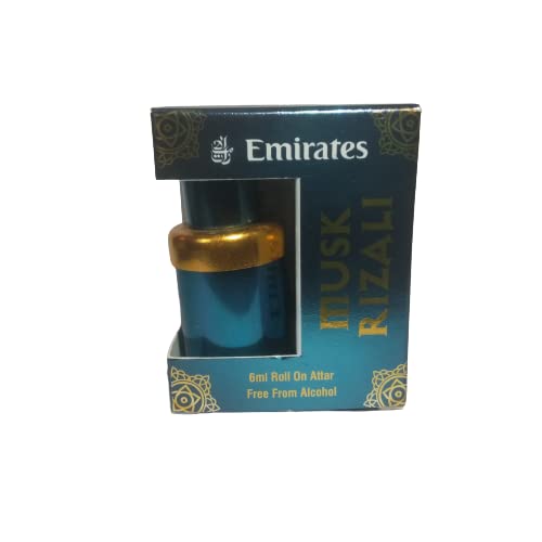 Lovely FragrancesEmirates 6 ML Roll on Premium Attar Perfumes For Men and Women Free From Alcohol (Musk Rizali)