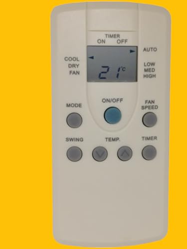 Image of Sanavya AC Remote Control - Compatible Replacement for Split & Window Air Conditioners - Replicates Genuine Remote Functions (Carrier Ac Remote 167)