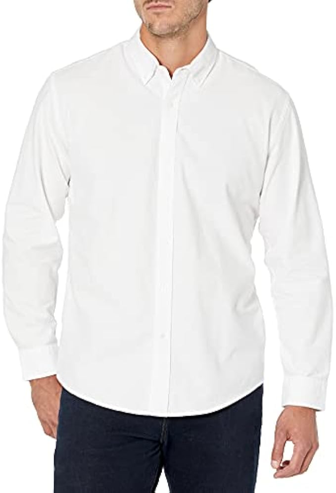 Amazon Essentials Men's Regular-Fit Long-Sleeve Oxford Shirt