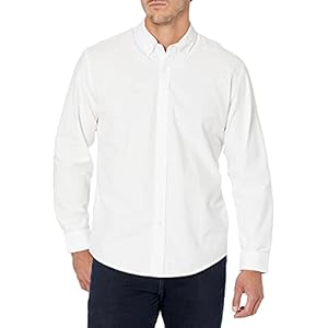 Amazon Essentials Regular-Fit Long-Sleeve Solid Oxford Shirt Heren Shirt