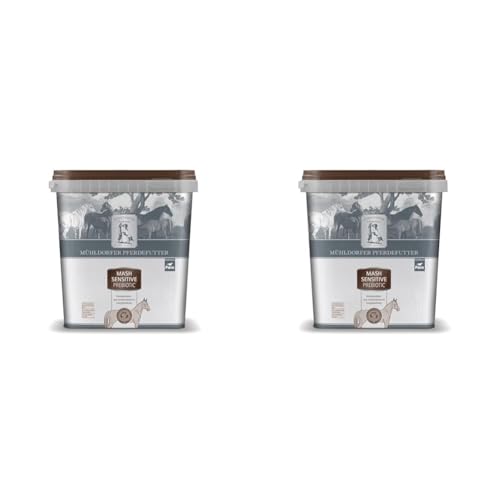 Mühldorfer Mash Sensitive Prebiotic - 3 kg - Pferdefutter für magere, schwerfuttrige Pferde - Getreidestärkereduziert (Packung mit 2)