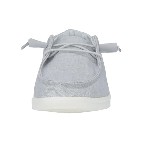 Hey Dude Cano baixo masculino, Cambraia cinza claro, 34 BR
