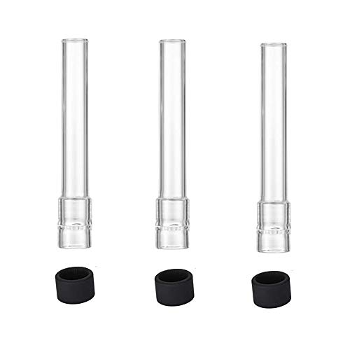 Glass Tube Stem (Straight) Steam Directional Chemistry Tube (110mm) 3 Packs