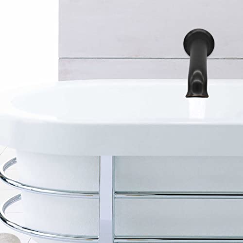 Enga Non Diverter Bathtub Spout, 8Inch Extra Long Tub Spout Brass Wall Mount Tub Filler, Oil Rubbed Bronze #TOP7