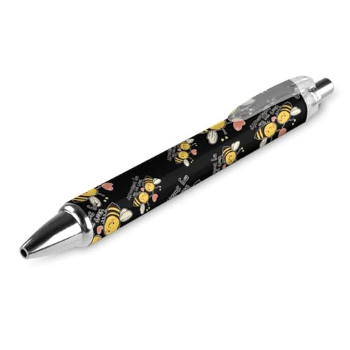 Stylo à bille rétractable noir pour optimiser vos notes de bureau et de cours