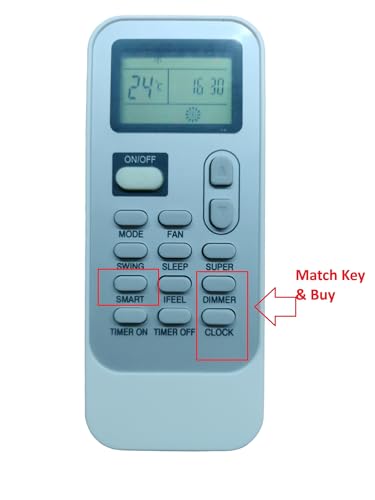 Image of Ac Remote Control Compatible For Whirlpool Ac Remote For Split & Window Ac (Model 2), White