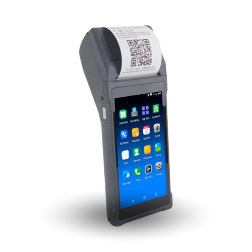 POS PDA Q2i Receipt Printer 58mm High Speed Thermal Printer with Android 11, 5.5’’ Touch Screen. Handheld Mobil Point of Sale Tablet. Scan1D barcodes. Support 3G. 2 GB RAM + 16 GM ROM