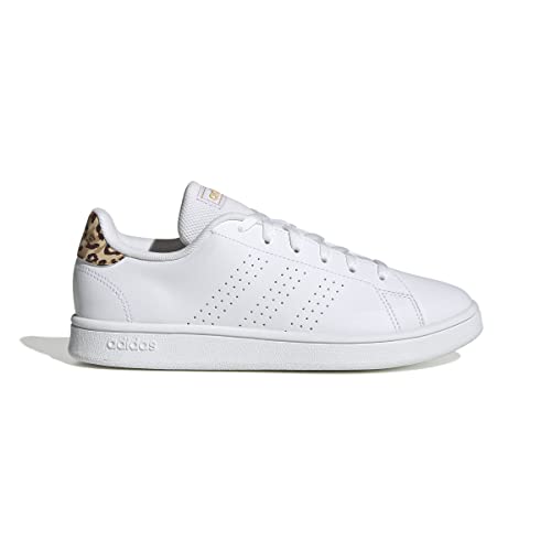 ADIDAS Femme Advantage Base Shoes Chaussures, Cloud White/Cloud White/Gold, 37 1/3 EU ADIDAS Femme Advantage Base Shoes Chaussures, Cloud White/Cloud White/Gold, 37 1/3 EU
