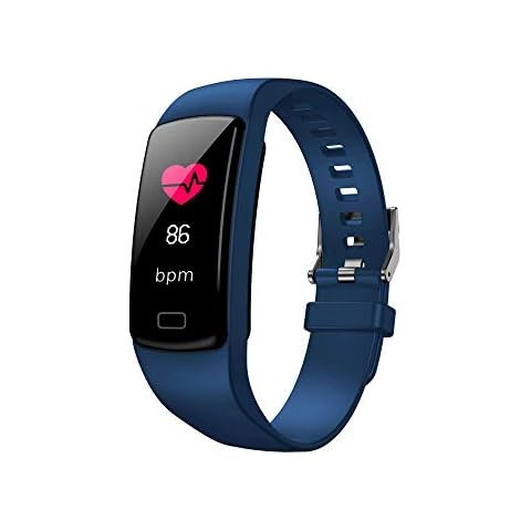 Smart Watch Fitness Tracker Waterproof IP 67 for Men Women Kids Boys Girls Activity Tracker Watch with Heart Rate Blood Pressure Monitor Pedometer Sport Watches Compatible Android IOS,Blue Cover