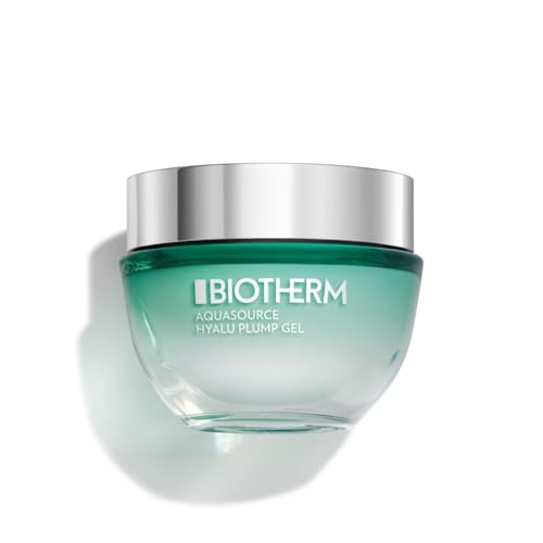 Biotherm, Aquasource Hyalu Plump Gel, Gel Hidratante 48H con Ácido Hialurónico, Para Pieles Sensibles y de Todo Tipo, Regenera, Rellena e Ilumina la Piel, 50 ml
