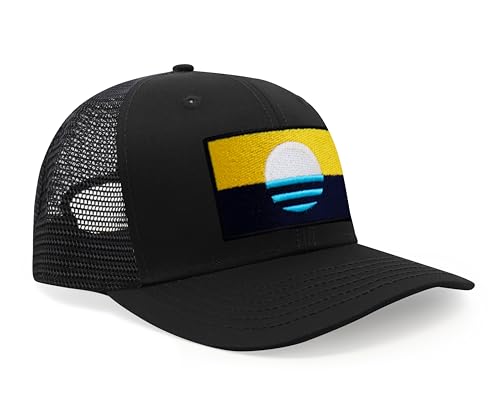 Image of International Tie City Hat for Men and Women, Adjustable Snapback Trucker Baseball Cap with Embroidered Patch