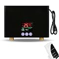 Tankless Electric Water Heater 110V 3000W Under Sink On Demand Instant Hot Water Heater for Kitchen Bathroom Washing (Black)