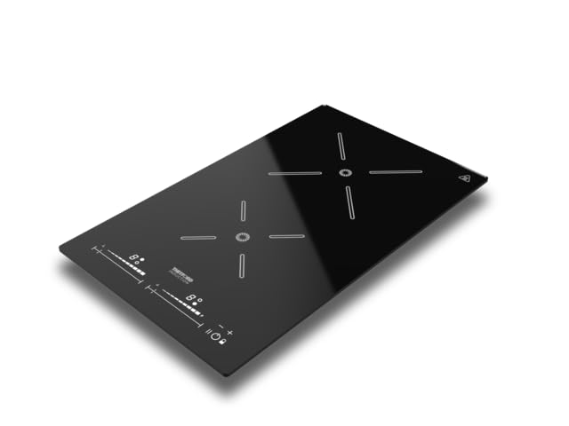 THETFORD Topline 902 - Placa de inducción (2 fuegos, 50 x 30,5 x 5,3 cm), color negro