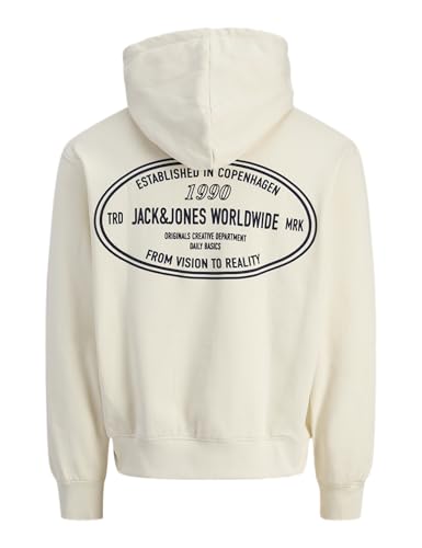 Sweat à capuche Joryork Graphic imprimé moderne pour homme coupe ajustée et coton durable - 2