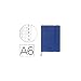 Liderpapel LD09 Libreta Simil Piel A6 120 Hojas 70 g/m² Índice Azul