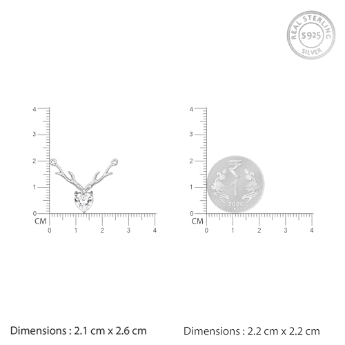 GIVA 925 Silver Jewellery|Gifts for Women & Girls|Wedding and Christmas Gifts|6 Months Warranty|Free Life Time Plating, One Size, Sterling Silver, Cubic Zirconia