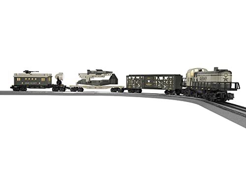Lionel Army Freight Electric O Gauge Bluetooth 5.0 Train Set with Remote