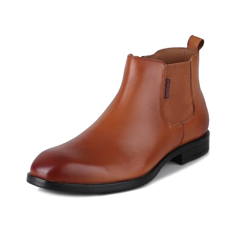 Image of Red Chief Casual Mid Ankle Boots For Men RC3967 Tan