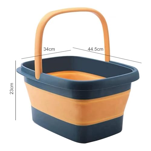 Spa de pies plegable con masaje 44.5x34x23 cm azul oscuro miniatura 2