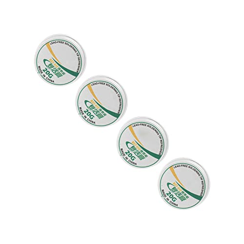 Image of Soldering Iron Tip Refresher Paste, 4 Pack Tin Powder for Oxide Removal and Tip Resurrection, 20g Each, Professional Maintenance Tool