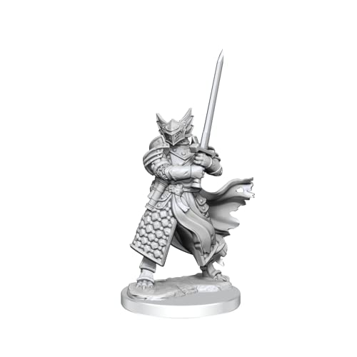 Figura Dragonborn Paladín sin pintar WizKids miniatura 4