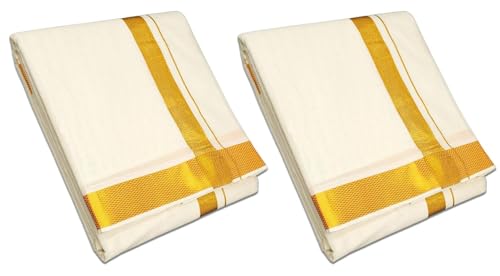 Lungi robe traditionnelle indienne en coton pour hommes | Vêtement du Sud de l'Inde