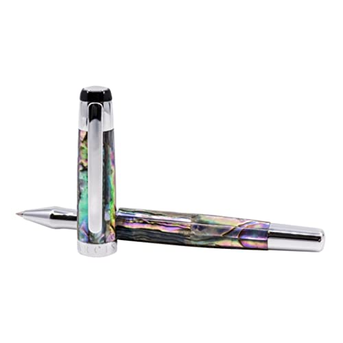 ARCIS The Abalone Rollerball Pen, 925 Sterling Silver, with 2 Ink Refills - Quality-Made Luxury Pen for Journaling, Note Taking, Writing - Weighted Professional Pens - Premium Executive Pens