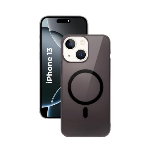 Image of Crystal Translucent Magnet Case for iPhone 13, Premium Polycarbonate, Ultra Strong Magnets, 360 Drop Protection, Raised Camera Protection, MagSafe Compatible