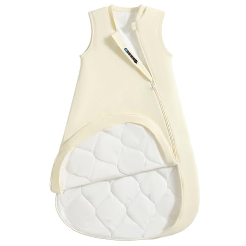 Image of usbettas 0.5 Tog 1.0 Tog Baby Sleep Sack, Unisex Cotton Toddler Sleeping Sack for Babies, 2-Way Zipper Baby Wearable Blanket