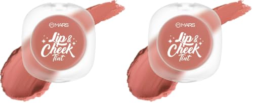 Image of MARS Lip & Cheek Tint for Bold Pop Color (2.8 gm) (02-Sunset Coral - Embrace New Beginnings) | Demi Matte Finish | Dual Function | Buildable High Pigmentation | Long-Lasting Color | Weightless Wear