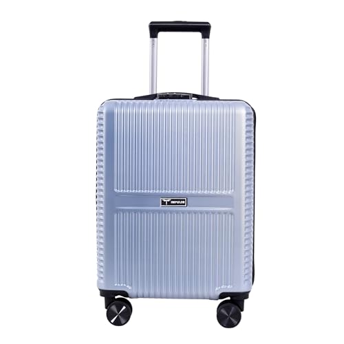 Urban Polycarbonate (PC) Trolley Bag for Travel Large Cabin Check in, Luggage Bag Travel Hard Case with 8 Wheels 360 Degree Wheeling System (Silver, L