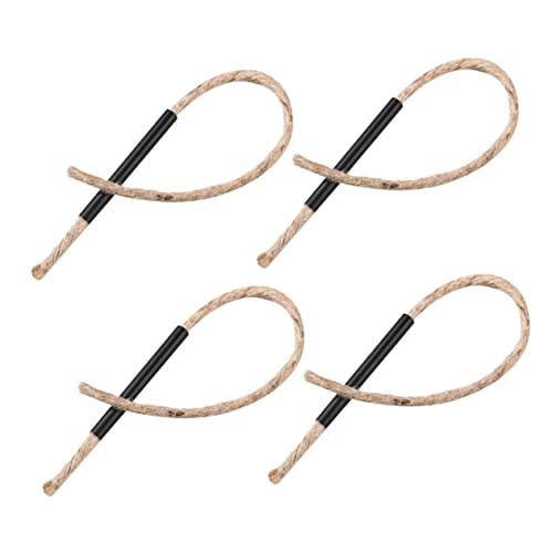 Gogogmee Long Burning Camping Fire Starter 4pcs Survival Wick Ropes Easy Ignition for Outdoor Adventure