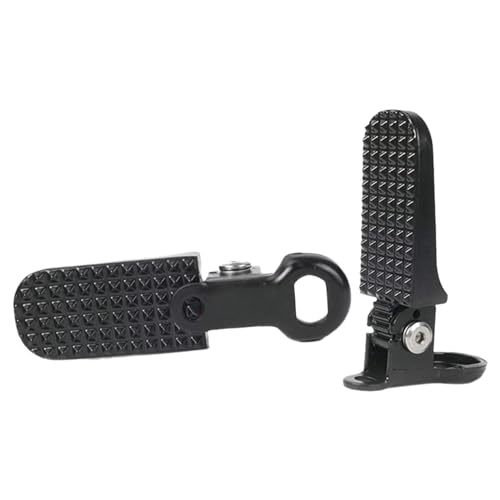 Aosekaa 2X Bike Rear Pedals Foldable Foot Pegs Rear Seat