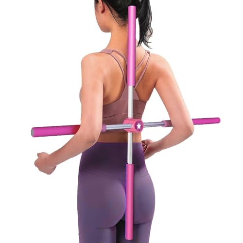 Correcteur de posture et outil d'étirement avec bâtons de yoga rétractables
