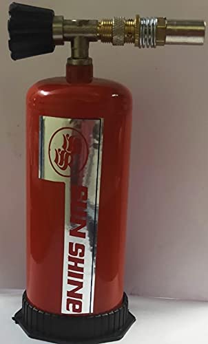 sun shine Portable Gas Torch Gun (Refillable), Used AS, Burner, Lighter, Flamethrower, Soldering Tool (Red) (5)