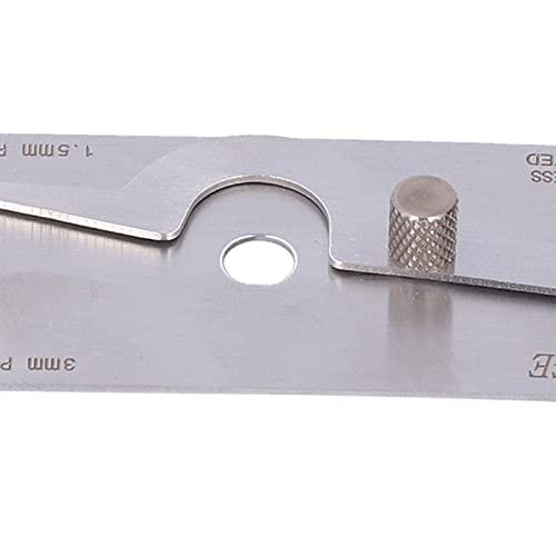 V WAC Medidor de Soldadura, Herramienta de Medición de Soldadura de Acero Inoxidable, Calibrador de Soldadura Métrico 16CM miniatura 7