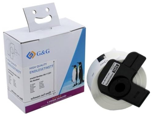 Étiquette Brother DK-11201 pour Imprimante QL Rangement Classeur Bureau