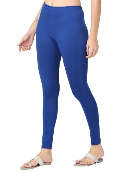 Image of Robinbosky Premium Stretchable Cotton Ankle Legging for Women | Suitable for Formal wear & Casual wear | High-End Elastic Makes The Leggings Squat Proof and Durable for Travel, Yoga, & Workout.