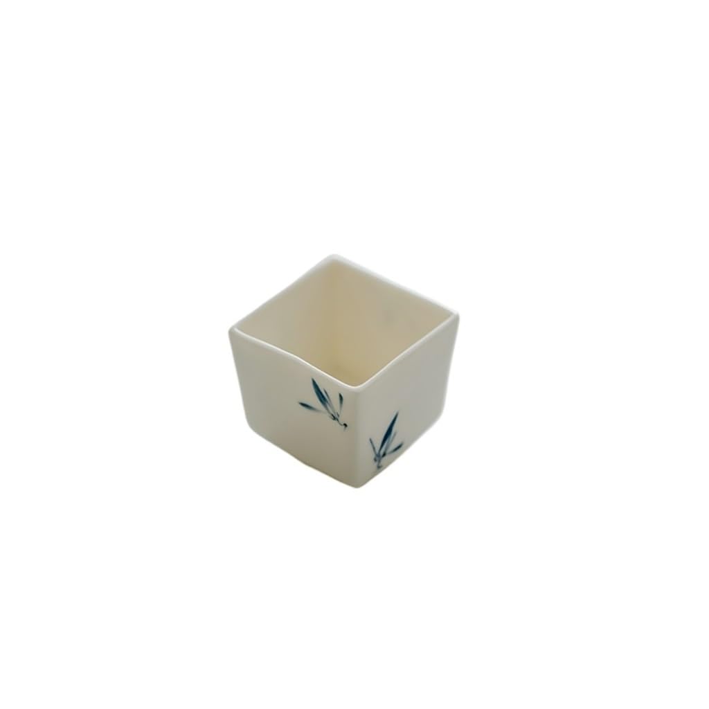 Kubek do herbaty Ceramiczny kwadratowy kubek do herbaty, podróżny kubek do herbaty, kreatywny kubek do kawy odpowiedni do domowego salonu recepcji pojemnik do zanurzania