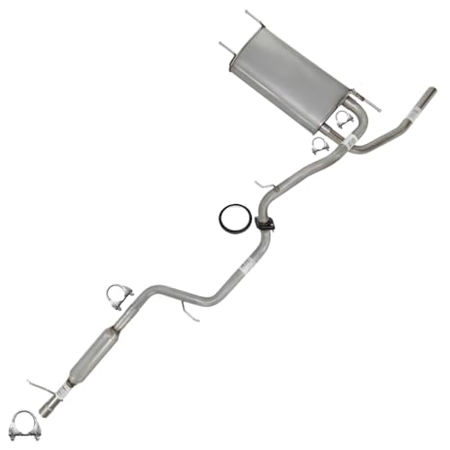 8615J - Fuel Tank - 2015-2016 Mazda3 29 Exhaust Intermediate Pipes w/Muffler & Tail Pipe Kit Compatible for 2010-2013 Mazda 3 2.0L | Stainless Steel | Northeastern Exhaust | Free Clamps and Gasket Included | Automotive Replacement Part