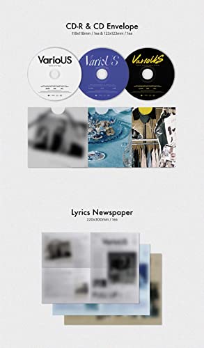 VIVIZ VarioUS 3rd Mini Album version photobook set de 3 CD