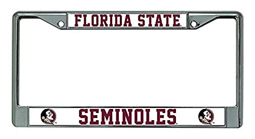 NCAA Florida State Seminoles Chrome License Plate Frame