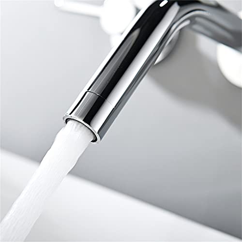 Robinet mural de lavabo double manette pour salle de bain - 6