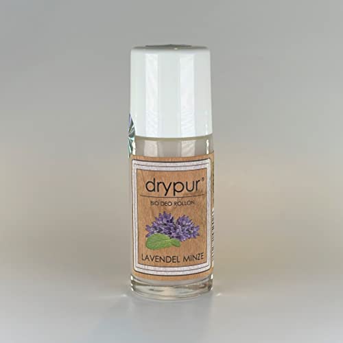 drypur • BIO DEO Rollon • LAVENDEL MINZE • 100% natürlichohne • ohne Aluminium, Alkohol oder künstliche Zusätze • Deodorant im Deo Roller • vegan