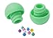 Syringe Caps for Pets fit Slip leur and Lock luer GREEN (100 caps)