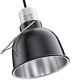 Reptile Light Fixture – 5.5'' Dome Lamp with Ceramic Socket, Reptile Heat Lamp Fixture for Heat Emitter & Basking Bulbs, for Bearded Dragon, Snake, Chameleon, Turtle & Terrarium Tank Accessories