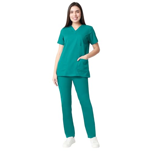 Image of Associated Uniforms /Uwears AQUA Women's Scrub Suit with 2 Way Stretch & Water /Fluid Repellent